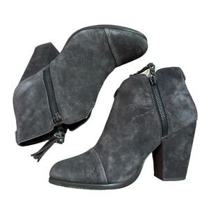 Rag & Bone Suede Ankle Boots Dark Grey Charcoal